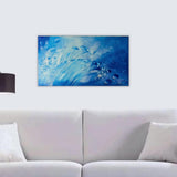 Dipinto Marino Blu con Grande Onda, Quadro per Casa al Mare