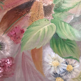 Foglie Verdi e Fiori Sfumati ad olio