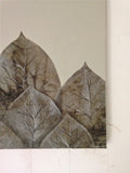 Quadro Moderno con Foglie Autunnali, Dipinto Botanico per Salotto