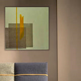 Quadro Materico con Colori Neutri, Dipinto con Tela Juta