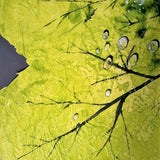 Dipinto Moderno Botanico, Quadro con Foglia Verde