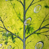 Dipinto Moderno Botanico, Quadro con Foglia Verde