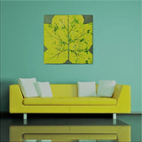 Dipinto Moderno Botanico, Quadro con Foglia Verde
