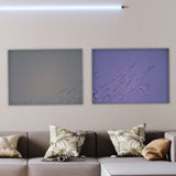 Coppia di Quadri Monocolore, Decorazione Moderna per Ufficio