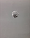 Quadro Monocolore con Gocce d'Acqua, Dipinto Bianco e Nero