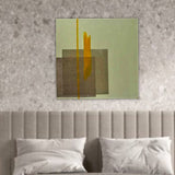Quadro Materico con Colori Neutri, Dipinto con Tela Juta