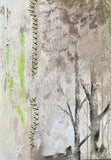 Quadro Materico Beige con Impunture, Arte Contemporanea