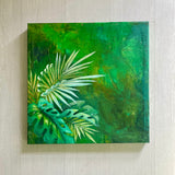 Quadro Stile Jungle. Grandi Foglie Moderne