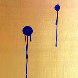 Quadri Oro e Nero Moderni - Dittico Astratto Minimalista