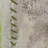 Quadro Materico Beige con Impunture, Arte Contemporanea