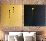 Dipinti Minimal Oro e Nero