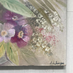 Angolo del Quadro con Firma e Fiori