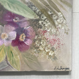 Angolo del Quadro con Firma e Fiori