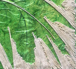 Quadro Materico con Grande Foglia, Dipinto Botanico con Foglia Verde